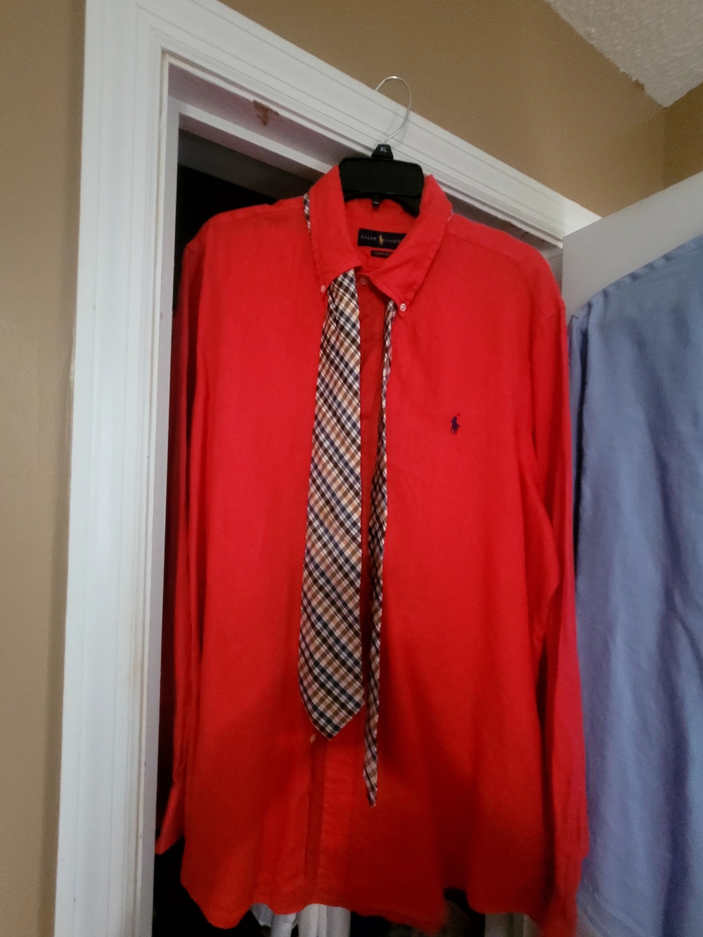 Polo Ralph Lauren Classic Fit Coral Button-Up Linen Shirt